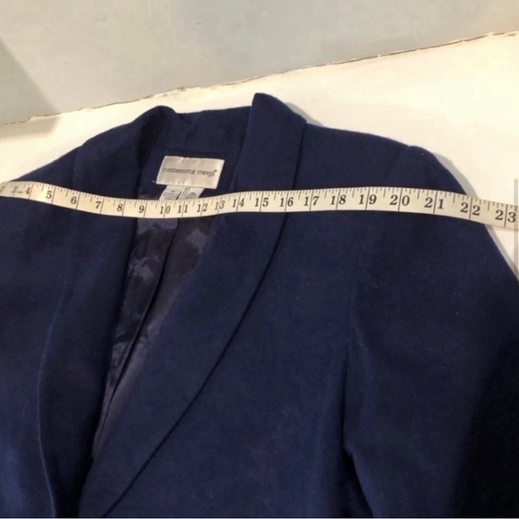 Fundamental things 100% pure new wool dark blue size:14 - Picture 8 of 15